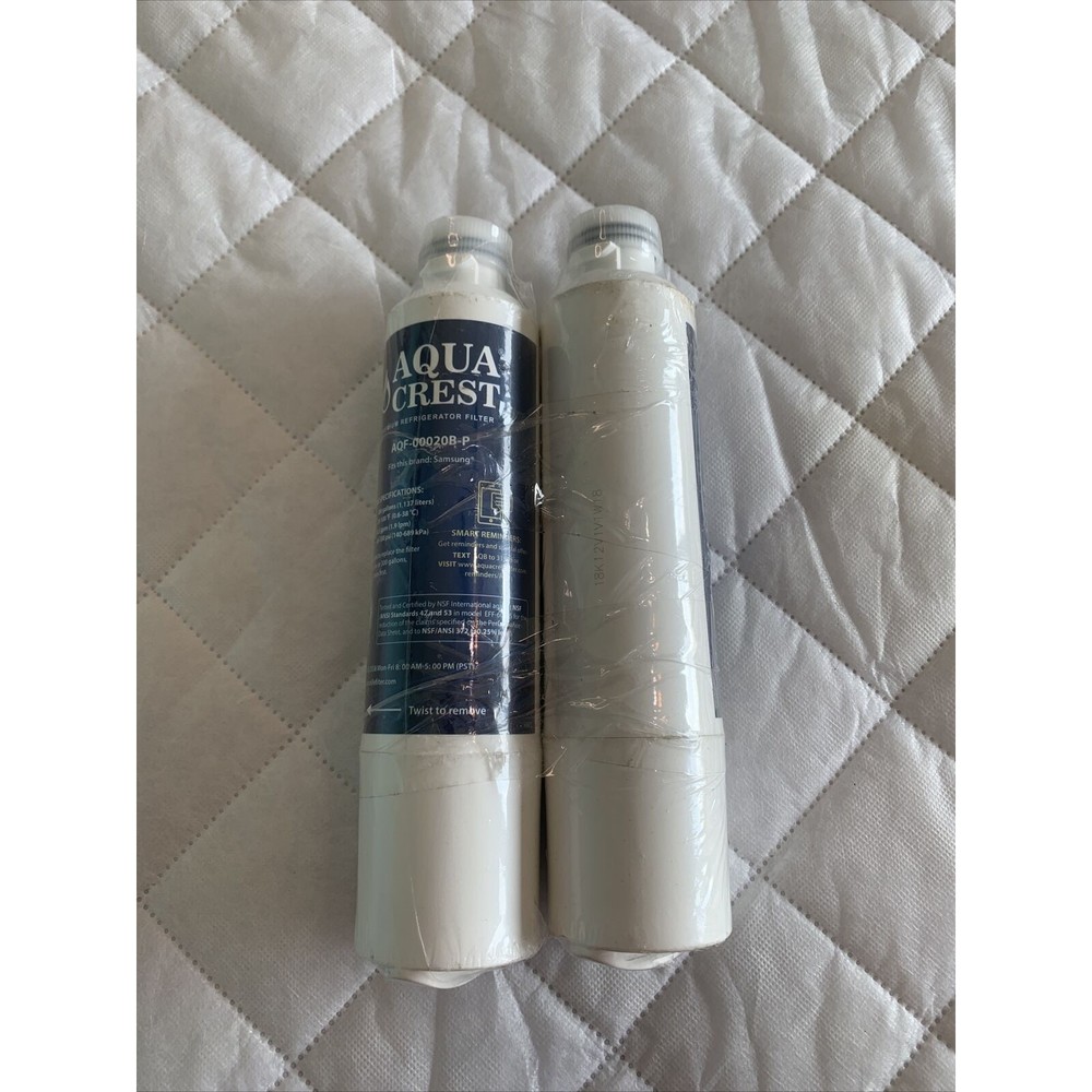 AQUACREST AQF-DA29-00020B-P Refrigerator Water Filters 2 Pieces - White 💦💦
